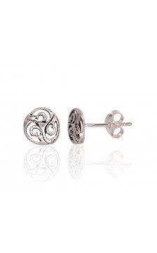 Silver stud earrings 2203442(POx-Bk), Silver 925°, oxide (Plating)