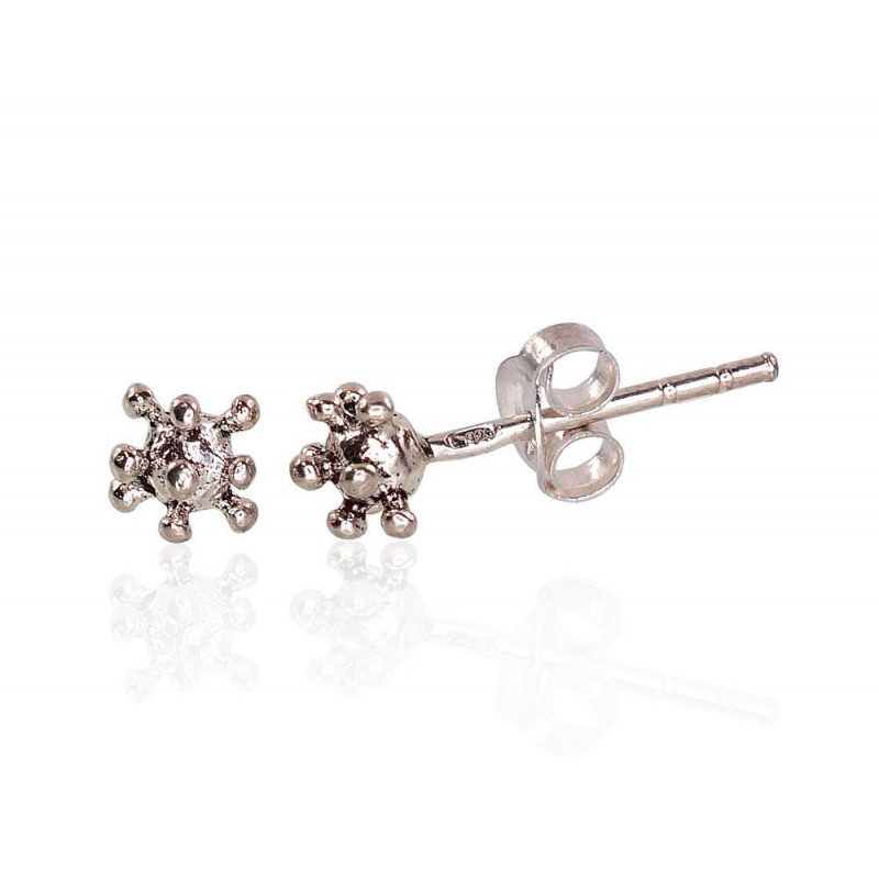 Silver stud earrings 2203452(POx-Bk), Silver 925°, oxide (Plating)