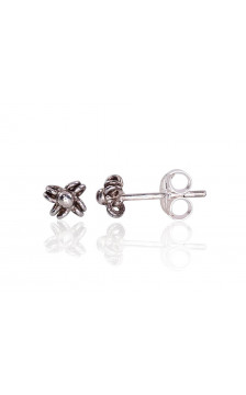 Silver stud earrings 2203453(POx-Bk), Silver 925°, oxide (Plating)