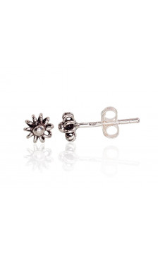 Silver stud earrings 2203455(POx-Bk), Silver 925°, oxide (Plating)