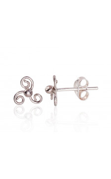 Silver stud earrings 2203456(POx-Bk), Silver 925°, oxide (Plating)