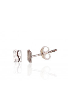 Silver stud earrings 2203459(POx-Bk), Silver 925°, oxide (Plating)