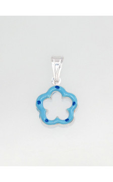 Silver pendant 2301147_ML-LB+ML-B, Silver 925°, Jewelery enamel