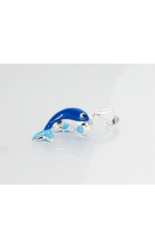 Silver pendant 2301150_ML-B+ML-LB, Silver 925°, Jewelery enamel