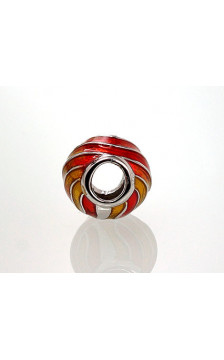 Silver pendant 2301459(PRh-Gr)_ML-Y+ML-OR, Silver 925°, Rhodium (Plating), Jewelery enamel