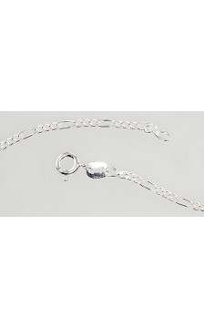 Silver chain Figaro 2 mm , diamond cut 2400054, Silver 925°