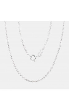 Silver chain Rope 2 mm 2400056, Silver 925°