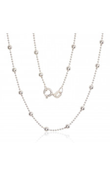 Silver chain Bead 1-3 mm 2400058, Silver 925°