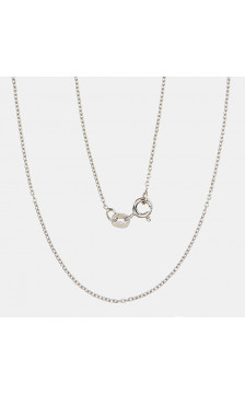 Silver chain Anchor round 1 mm 2400061(PRh-Gr), Silver 925°, Rhodium (Plating)
