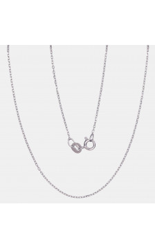 Silver chain Anchor 1 mm , diamond cut 2400072(PRh-Gr), Silver 925°, Rhodium (Plating)
