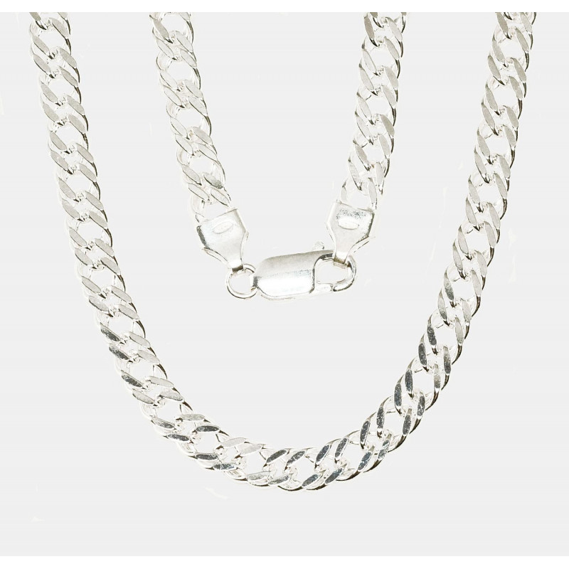 Silver chain Rombo 5.5 mm , diamond cut 2400090, Silver 925°