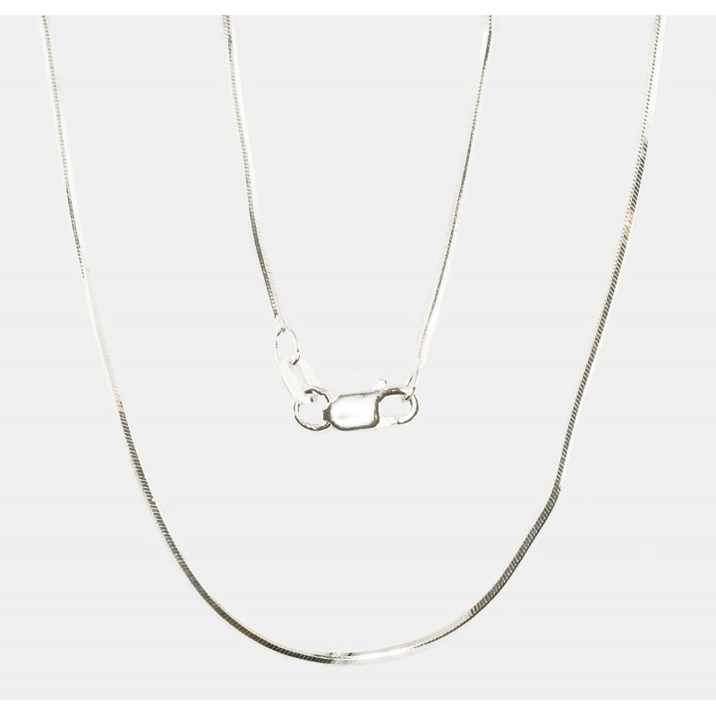 Silver chain Snake 1 mm , diamond cut 2400096, Silver 925°