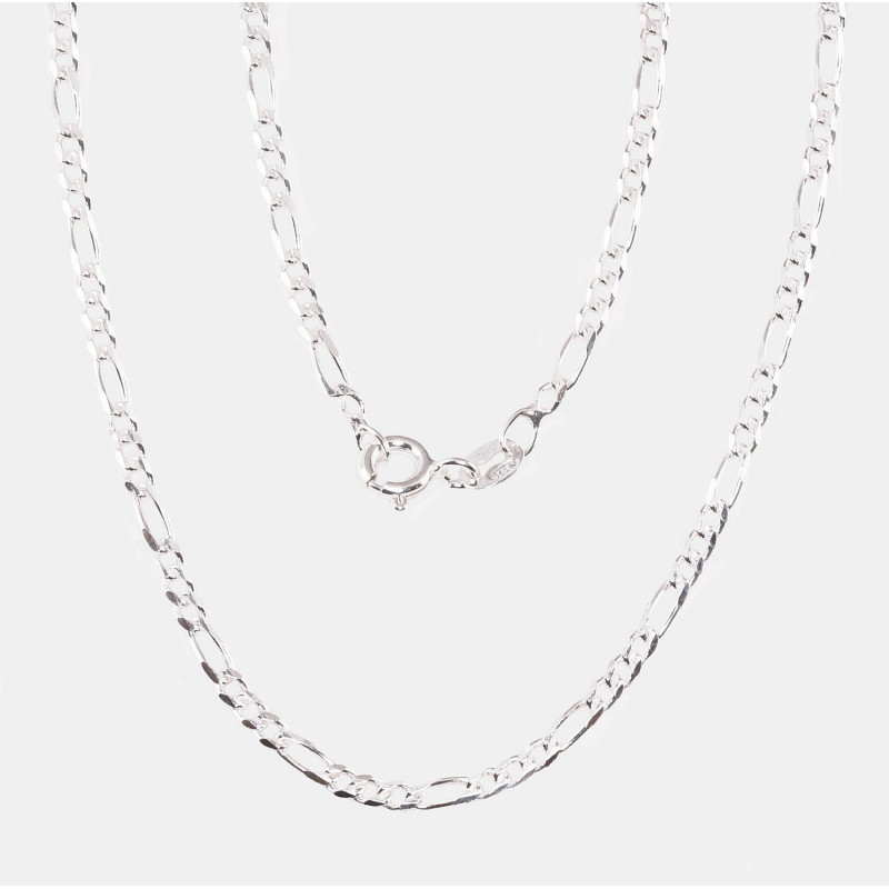 Silver chain Figaro 2,2 mm , diamond cut 2400105, Silver 925°