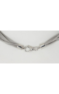 Silver necklace 2500100(PRh-Gr), Silver 925°, Rhodium (Plating)