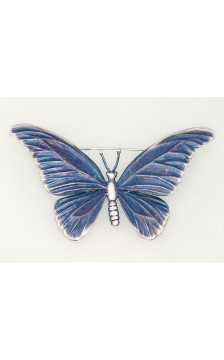 Silver brooch 2920020(Matt+POx-MattB), Silver 925°, oxide (Plating)