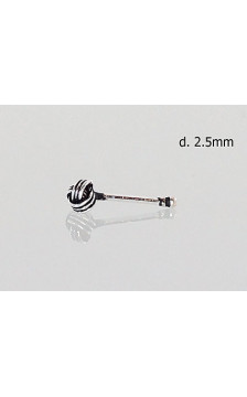 Silver piersing for nose 2930103, Silver 925°