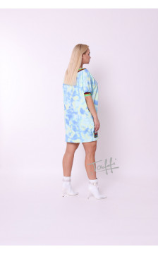 TAFFI cotton dress light blue 9