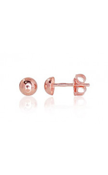 Gold classic studs earrings 1200102(Au-R), Red Gold 585°