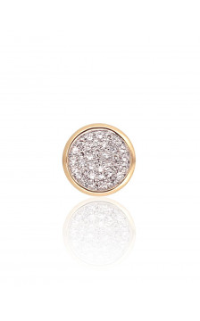 Gold pendant 1300265(Au-Y+PRh-W)_DI, Yellow Gold 585°, Rhodium (Plating) , Diamonds