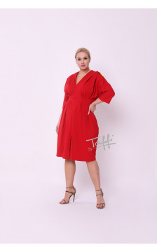 TAFFI cotton dress Red 20