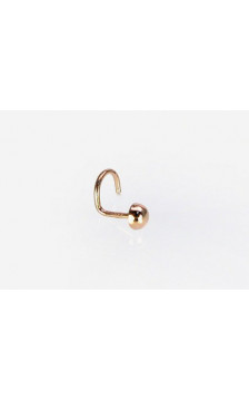 Gold piercing for nose 1930024(Au-R), Red Gold 585°
